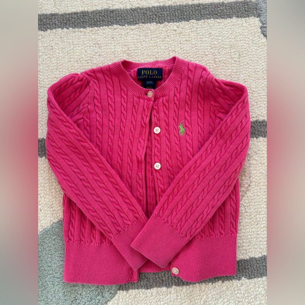 Ralph Lauren Mini-Cable Cotton Cardigan
